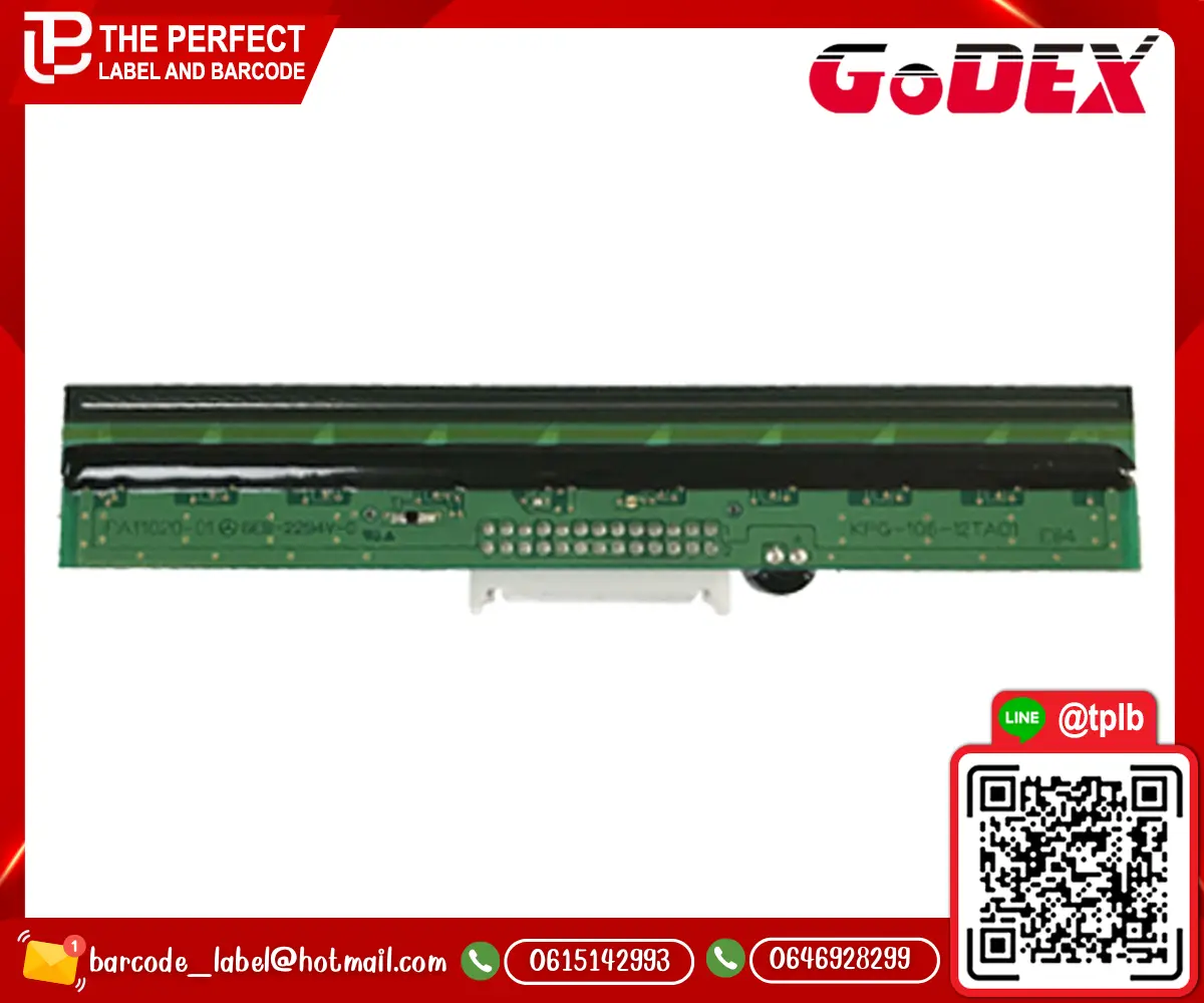 หัวพิมพ์เครื่องพิมพ์สติ๊กเกอร์บาร์โค้ด Godex EX1300