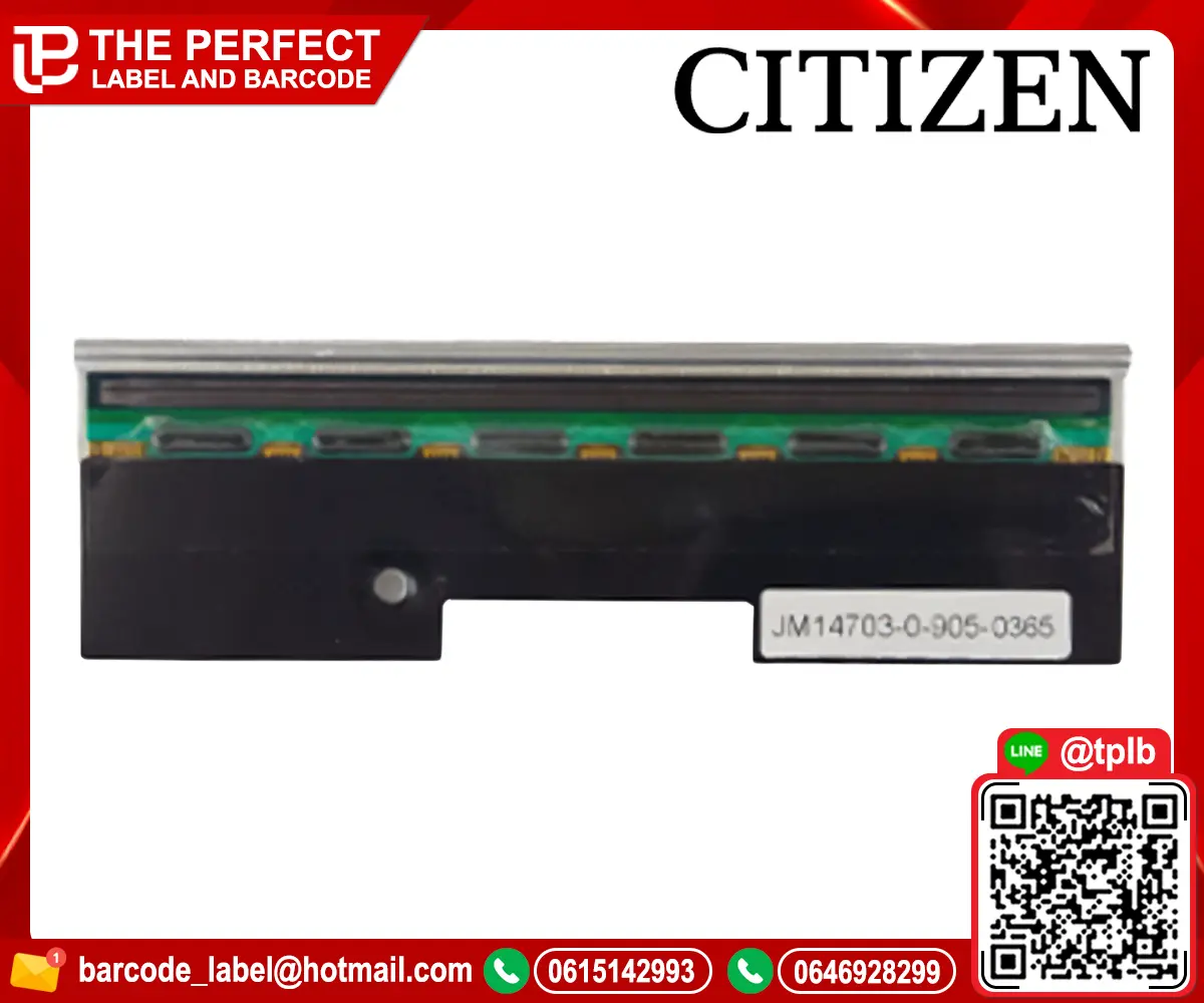 หัวพิมพ์เครื่องพิมพ์สติ๊กเกอร์บาร์โค้ด Citizen CLP-521