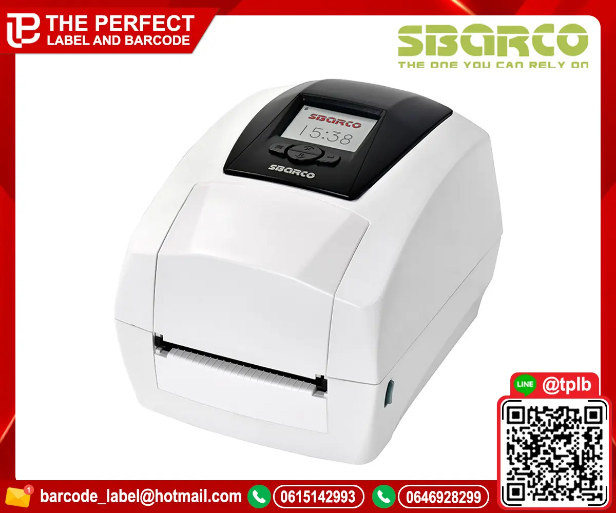เครื่องพิมพ์บาร์โค้ด Sbarco รุ่น T4C 300 dpi