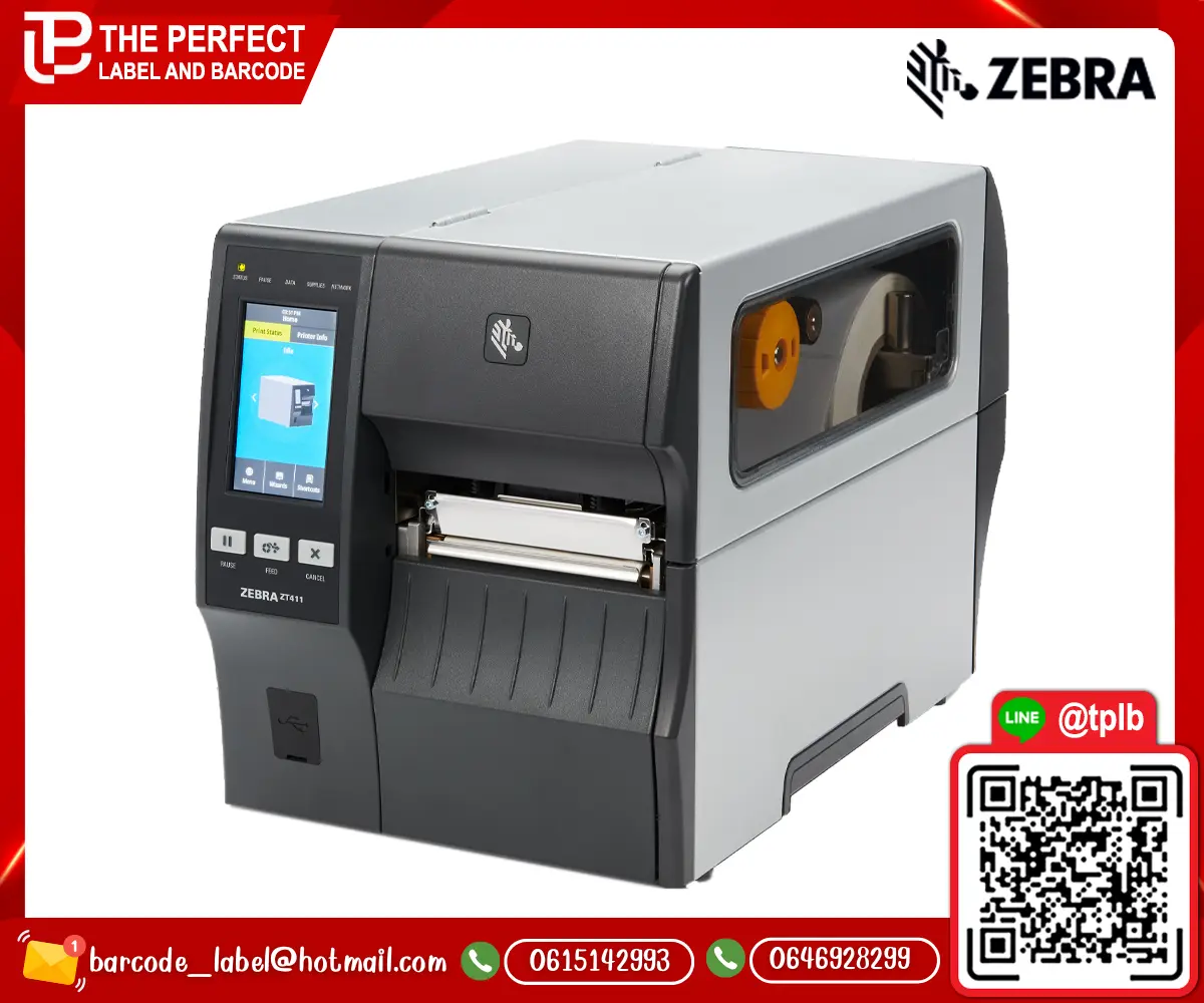 เครื่องพิมพ์สติ๊กเกอร์บาร์โค้ด Zebra รุ่น ZT400 Series