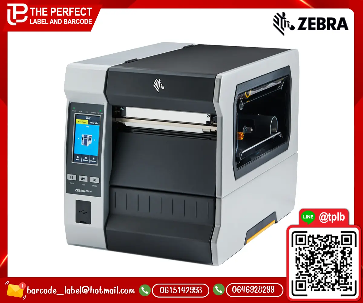 เครื่องพิมพ์สติ๊กเกอร์บาร์โค้ด รุ่น ZT620