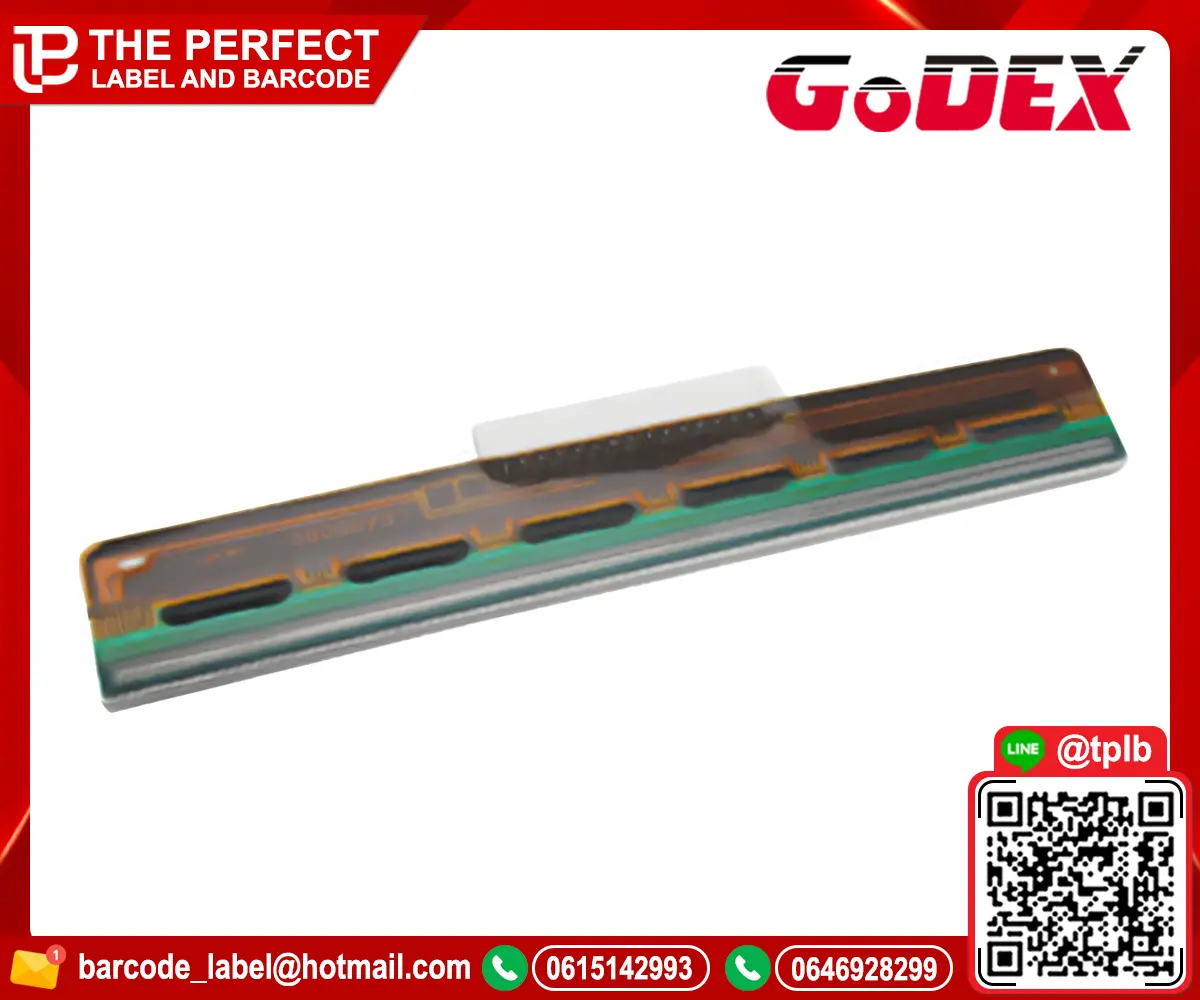 หัวพิมพ์เครื่องพิมพ์สติ๊กเกอร์บาร์โค้ด Godex EZ1200