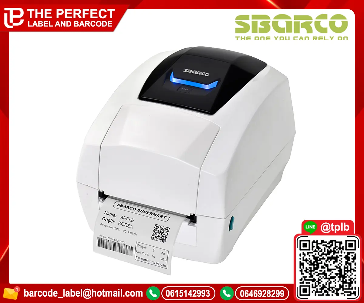 เครื่องพิมพ์บาร์โค้ด Sbarco รุ่น T4ES 203 dpi