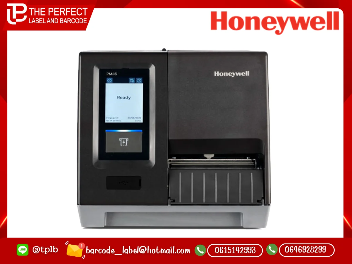 เครื่องพิมพ์สติ๊กเกอร์บาร์โค้ด Honeywell รุ่น PM45
